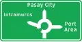 Diagrammatic direction (roundabout)