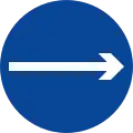 One way (right)