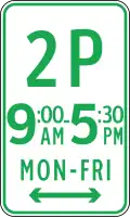 Time restricted parking