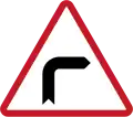 Sharp turn (right)