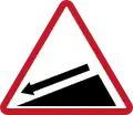 Steep descent (left)