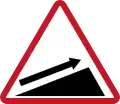 Steep climb (left)