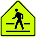 Pedestrian crossing ahead