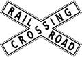 Railroad crossing position