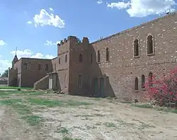 Side view of the castle