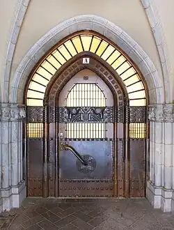 Copper front door by Eric O. W. Ehrström [fi]