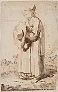 Caricature of a priest