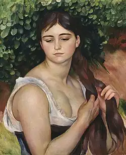The Braid by Pierre-Auguste Renoir, 1886-1887