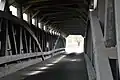 View of interior double arch