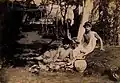 Edoardo and possibly a young Galdi in Plüschow's garden