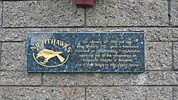 Plaque at Hells Kitchen Bar and Restaurant