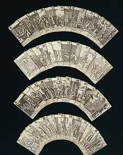 Pack of playing cards depicting the Popish Plot, c. 1679; V&A Museum no. 20366: 1 to 52