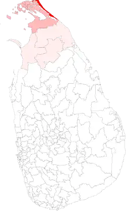 Location of Point Pedro