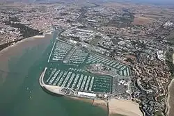 Aerial view of Les Minimes, La Rochelle