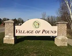 Entrance sign along Business U.S. Route 141