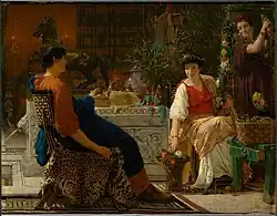 Preparations for the Festivities, 1866, oil on canvas, 21 1/16 x 27 3/16 Clark Art Institute