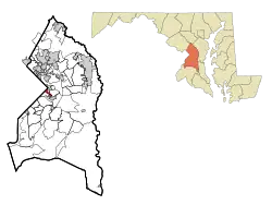 Location of Capitol Heights, Maryland