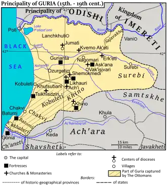 Location of Guria