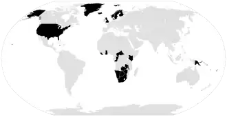 Protestant-majority countries in 2010