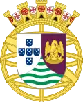 Temporary coat of arms representing Portuguese Angola at the Portuguese colonial exhibition (1934).