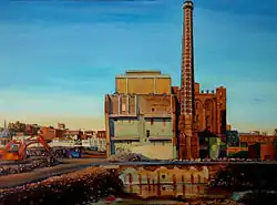 'Pub with no beer II - Carlton United Brewery', 2009, oil on canvas, © Jane Bennett