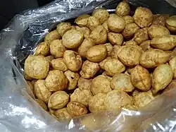Puri, made of wheat flour, which is used in panipuri