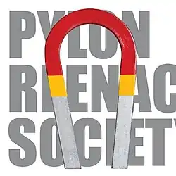 A graphic of a magnet in front of the album name