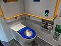 NGR (refurbished) MA Carriage toilet pan and flush control.