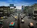 Post-war modernist shophouses in Quiapo, Manila, Philippines