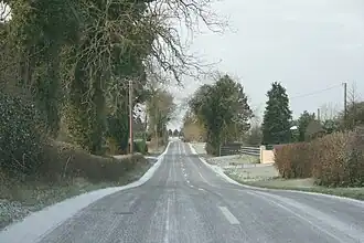 The R391 road in Dysart