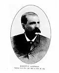 Anderson as commander of the Georgia Hussars as part of the militia, 1880.