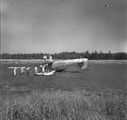 Image 14Wreckage of Fairey Swordfish aircraft HS404 at the Naval Air Gunnery School, Yarmouth, Nova Scotia, 1943