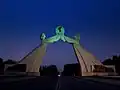 The arch at night