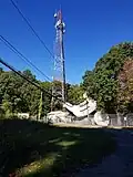 Radio antenna at summit