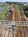 Rail line between South Port and Haikou Railway Station