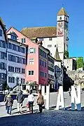 Zeitturm as seen from the south (Hauptplatz)