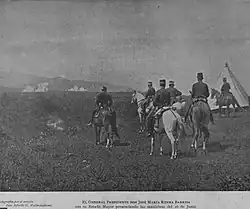 Another perspective of the military exercises.