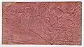 Red paste paper with veined (geädert) pattern, 18th century