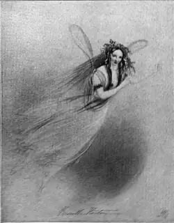 Priscilla Horton as Ariel, 1838