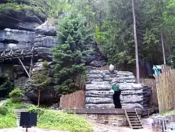 Part of the stage