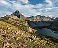 Reynolds Mountain (left) and Dragons Tail (right)