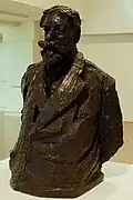 Rik Wouters (date unknown): Portrait bust of the painter James Ensor.