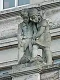 Roßplatz sculptures by Rudolf Oelzner