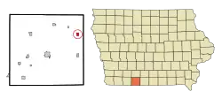 Location of Beaconsfield, Iowa