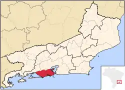Location in the state of Rio de Janeiro