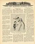 Cartoon by Lou Rogers, "Transferring the Mother Habit to Politics." The Modern Woman, Judge, 31 January 1914.