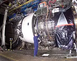 Rolls-Royce Trent 900 undergoing climatic testing