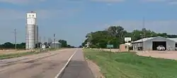 Roscoe, seen from the east along U.S.&nbsp;Highway&nbsp;30
