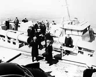 Royal Norwegian Navy motor torpedo boat HNoMS Nasty at Haakonsvern Naval Base, Norway in 11 May 1960