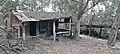 An abandoned hut from the era of oil shale mining